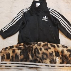 Adidas Firebird Leopard Animal Print Track pants T
